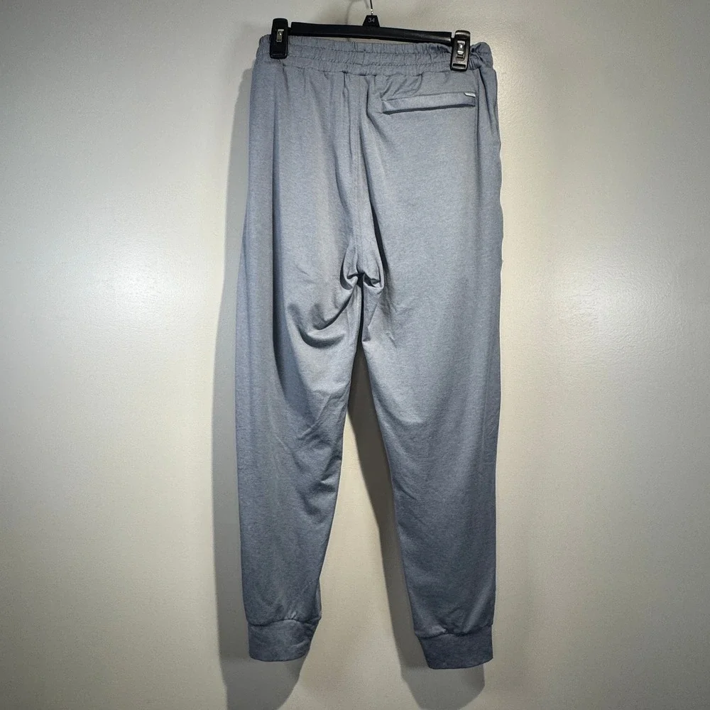 Vuori‎ Ponto Performance Joggers Mens Med Blue Grey Heathered Athleisure Causual
